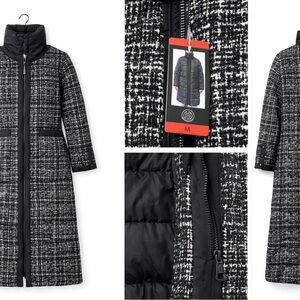 Bernardo Black and White Puffer Coat